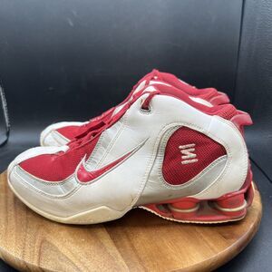 Nike Shox Zoom Air Flight Womens Size 7.5 Sneakers Shoe Red White 3479199